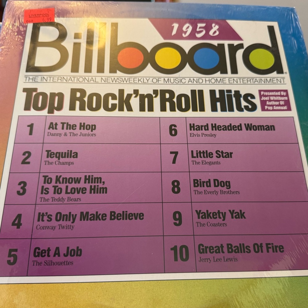 Billboard 1958 Top Rock'n'Roll Hits Vinyl